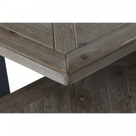 Tavolino da Caffè Home ESPRIT Nero Naturale Metallo Legno di abete 118 x 78 x 45 cm