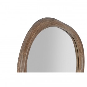 Specchio da parete Home ESPRIT Marrone Abete 62 x 3,5 x 50 cm