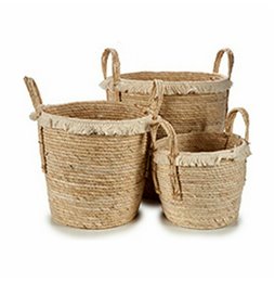 Statua Decorativa Home ESPRIT Bianco Dorato Viso 29 x 18 x 30 cm