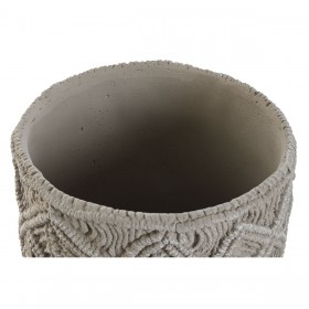Set di vasi da fiori Home ESPRIT Grigio chiaro Cemento 20 x 20 x 18 cm