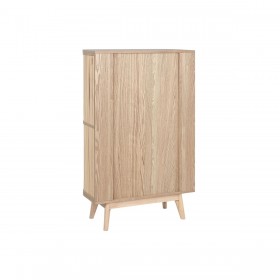 Scarpiera Home ESPRIT Dorato Naturale Rattan Legno di abete Tropicale 70 x 29 x 115 cm