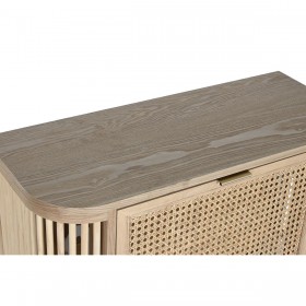Scarpiera Home ESPRIT Dorato Naturale Rattan Legno di abete Tropicale 70 x 29 x 115 cm