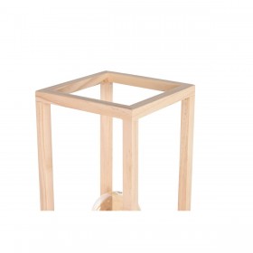 Lampada da Terra Home ESPRIT Marrone Nero Naturale Legno Ferro Pino 220 V 19 x 19 x 123 cm