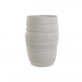 Vaso Home ESPRIT Bianco Ceramica 27 x 27 x 37 cm