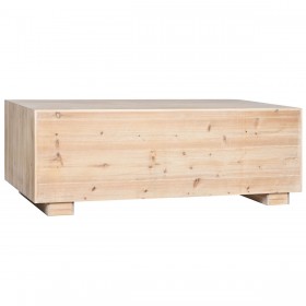 Tavolino da Caffè Home ESPRIT Naturale Legno di abete Legno MDF 130 x 70 x 46 cm