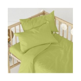 Lenzuolo con angoli HappyFriday BASIC KIDS Verde 60 x 120 x 14 cm