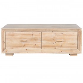 Tavolino da Caffè Home ESPRIT Naturale Legno di abete Legno MDF 130 x 70 x 46 cm
