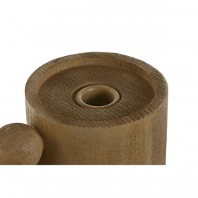 Candelabro Home ESPRIT Marrone Resina Legno 15 x 9,5 x 35 cm