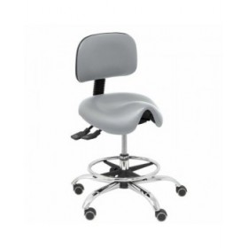 Sgabello Zarza Piqueras y Crespo P40CRRP Grigio chiaro PVC