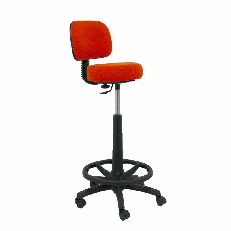 Sgabello Ergonomico Piqueras y Crespo LB305RN Arancio Arancione scuro PVC Con ruote