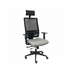 Sedia Ufficio con Poggiatesta Piqueras y Crespo B10CRPC Grigio chiaro
