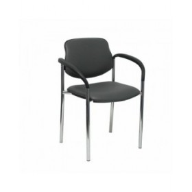 Sedia per Reception Villalgordo Piqueras y Crespo SP600CB Grigio scuro Con braccioli