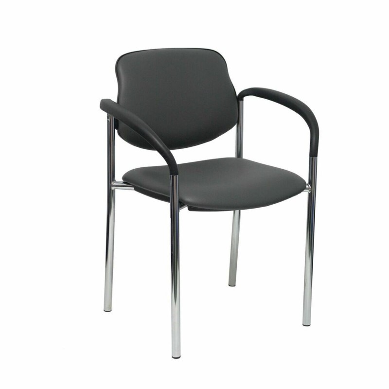 Sedia per Reception Villalgordo Piqueras y Crespo SP600CB Grigio scuro Con braccioli
