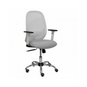 Sedia da Ufficio Piqueras y Crespo 354CRRP Bianco Grigio chiaro Con braccioli