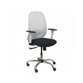 Sedia da Ufficio Piqueras y Crespo 354CRRP Bianco Nero Con braccioli