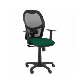 Sedia da Ufficio Piqueras y Crespo 6B10CRN Verde scuro Con braccioli