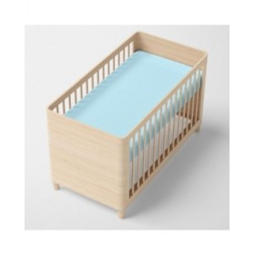 Lenzuolo con angoli HappyFriday BASIC KIDS Azzurro 60 x 120 x 14 cm