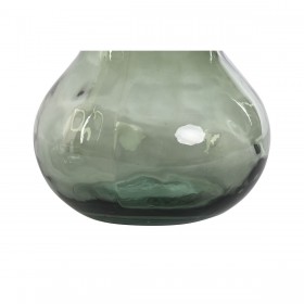 Vaso Home ESPRIT Verde Vetro riciclato 26,5 x 26,5 x 75 cm