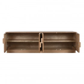 Mobile TV Home ESPRIT Naturale Rattan Rovere 157 x 40 x 46 cm