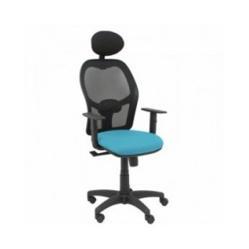 Sedia Ufficio con Poggiatesta Piqueras y Crespo B10CRNC Blu cielo