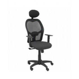 Sedia Ufficio con Poggiatesta Piqueras y Crespo B10CRNC Grigio scuro