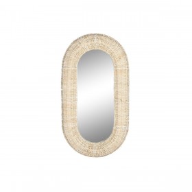 Specchio da parete Home ESPRIT Naturale Fibra 68 x 7,5 x 128 cm