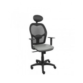 Sedia Ufficio con Poggiatesta Piqueras y Crespo B10CRNC Grigio
