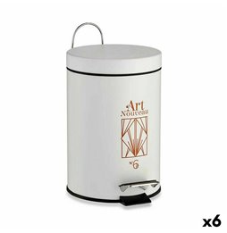 Vaso Home ESPRIT Bianco Metallo Tradizionale 27 x 27 x 37 cm