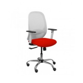 Sedia da Ufficio Piqueras y Crespo 354CRRP Bianco Rosso