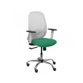 Sedia da Ufficio Piqueras y Crespo 354CRRP Bianco Verde Verde Smeraldo