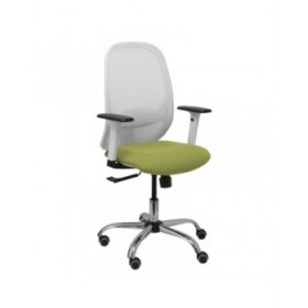 Sedia da Ufficio Piqueras y Crespo 354CRRP Bianco Verde Oliva