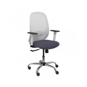 Sedia da Ufficio Piqueras y Crespo 354CRRP Bianco Grigio scuro