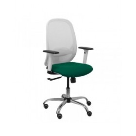 Sedia da Ufficio Piqueras y Crespo 354CRRP Bianco Verde scuro