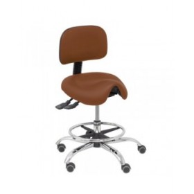 Sgabello Zarza Piqueras y Crespo 363CRRP Marrone PVC