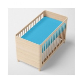 Lenzuolo con angoli HappyFriday BASIC KIDS Turchese 70 x 140 x 14 cm