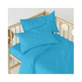 Lenzuolo con angoli HappyFriday BASIC KIDS Turchese 70 x 140 x 14 cm