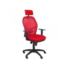 Sedia Ufficio con Poggiatesta Jorquera Piqueras y Crespo 10CRNCR Rosso