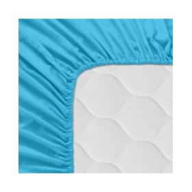 Lenzuolo con angoli HappyFriday BASIC KIDS Turchese 70 x 140 x 14 cm
