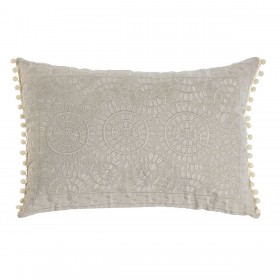 Cuscino Home ESPRIT Beige Romantico 60 x 40 cm