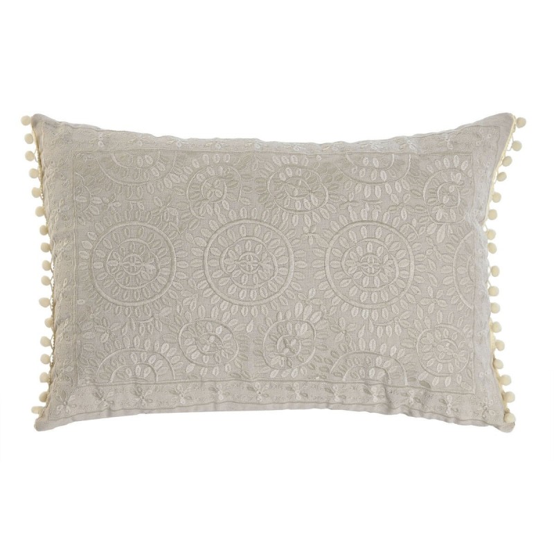 Cuscino Home ESPRIT Beige Romantico 60 x 40 cm