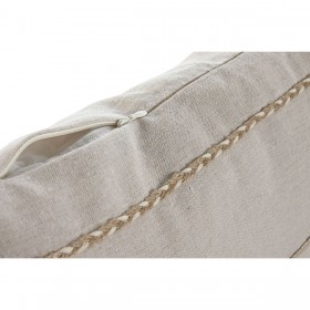 Cuscino Home ESPRIT Nero Beige Boho 45 x 45 cm