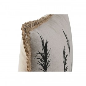 Cuscino Home ESPRIT Nero Beige Frange Boho 45 x 45 cm