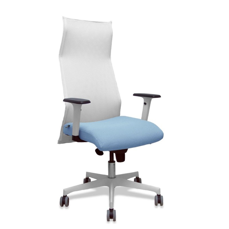 Sedia da Ufficio Piqueras y Crespo 54BR65G Bianco Blu cielo