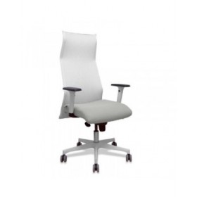 Sedia da Ufficio Piqueras y Crespo 54BR65G Bianco Grigio chiaro