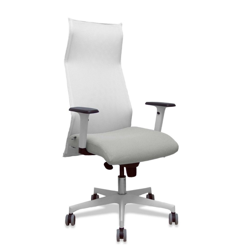 Sedia da Ufficio Piqueras y Crespo 54BR65G Bianco Grigio chiaro