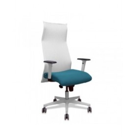 Sedia da Ufficio Piqueras y Crespo 54BR65G Bianco Verde petrolio