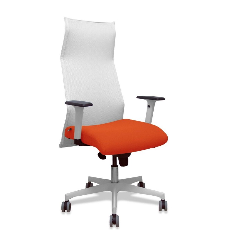 Sedia da Ufficio Piqueras y Crespo 54BR65G Bianco Arancione scuro