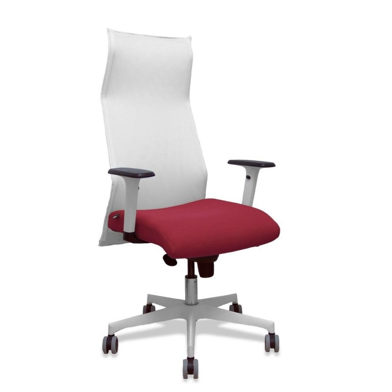 Sedia da Ufficio Piqueras y Crespo 54BR65G Bianco Rosso Granato