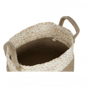 Set di Cestini Home ESPRIT Naturale Marrone Chiaro Juta Moderno 41 x 30 x 33 cm (3 Pezzi)