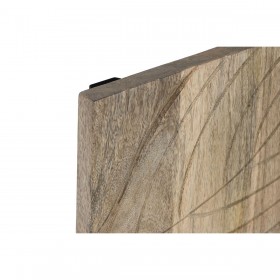 Decorazione da Parete Home ESPRIT Naturale Moderno Foglia della pianta 90 x 3 x 90 cm (9 Pezzi)